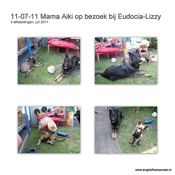 Mama Aiki gaat op visite bij haar kloon Eudocia-Lizzy